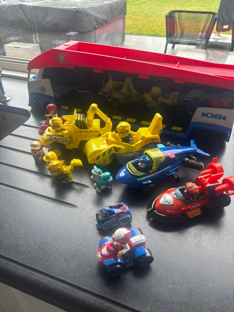 Paw patrol pakket auto en patroller, Ophalen, Zo goed als nieuw