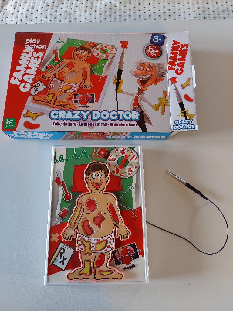 Jeu "Crazy doctor" (docteur maboule), Trois ou quatre joueurs, Enlèvement, Comme neuf, Autre