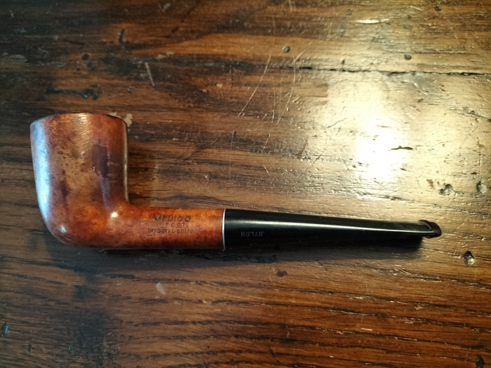 Vintage Medico Crest Tabakspijp – Imported Briar, Ophalen of Verzenden