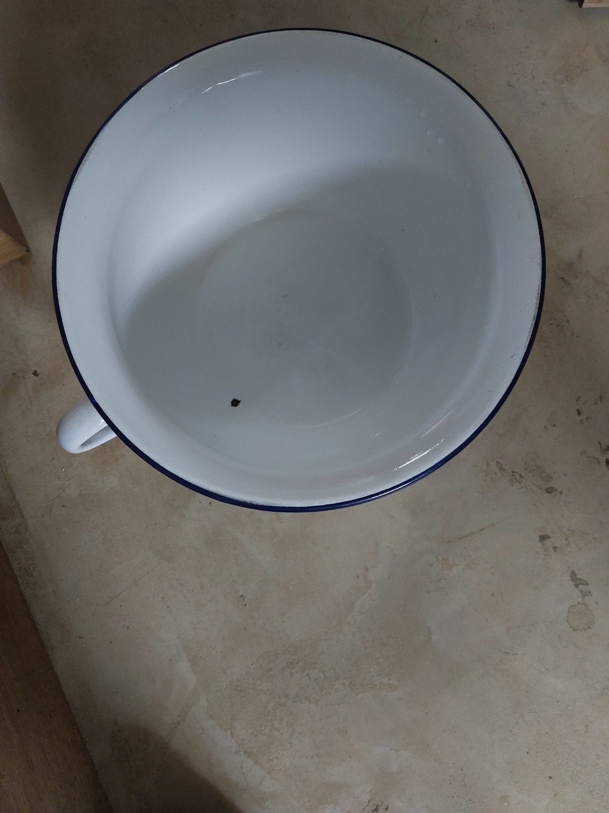 pot de chambre émaillé, Maison & Meubles, Métal, Objet de décoration, Vintage, Enlèvement