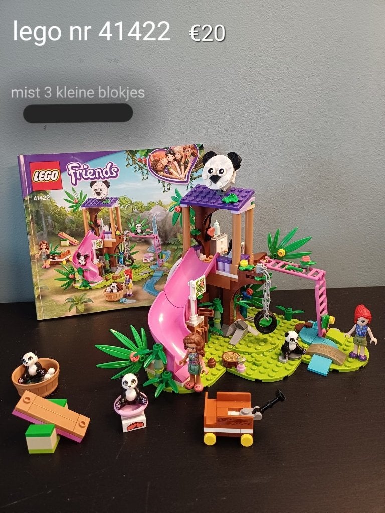 Lego Friends Panda jungle boomhut, Ophalen, Lego, Friends, Zo goed als nieuw