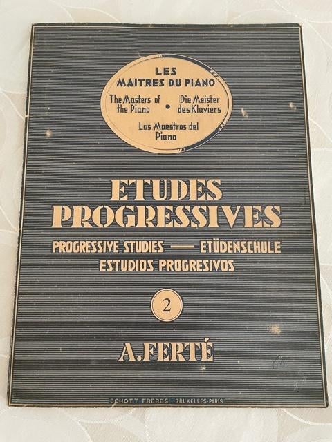 Etudes progressives A.Ferté, Boeken, Muziek, Ophalen of Verzenden, Gelezen, Instrument, A.Ferté