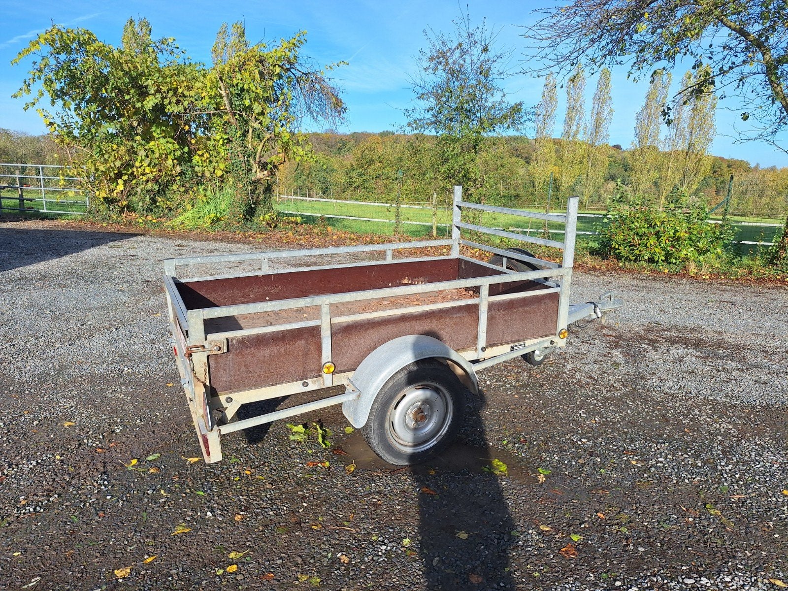 Aanhangwagen enkelas – 750 kg – met afdekzeil, Ophalen