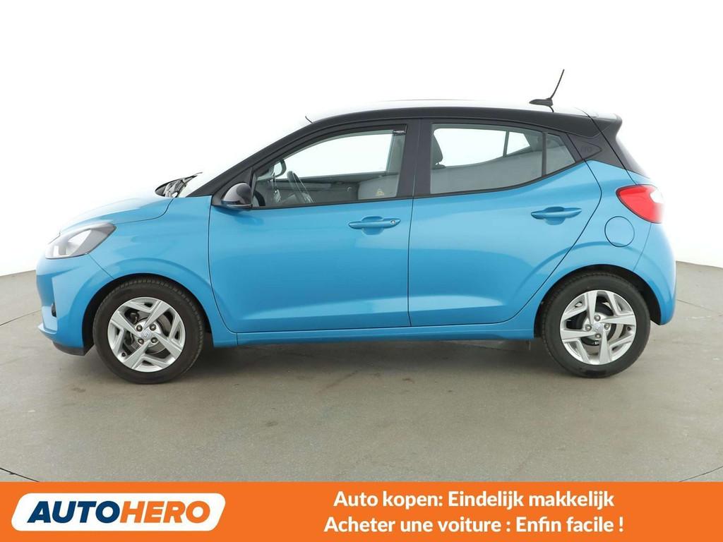 Hyundai i10 1.0 Go (bj 2022, automaat), Auto's, Stof, Gebruikt, Blauw, 5 zetels