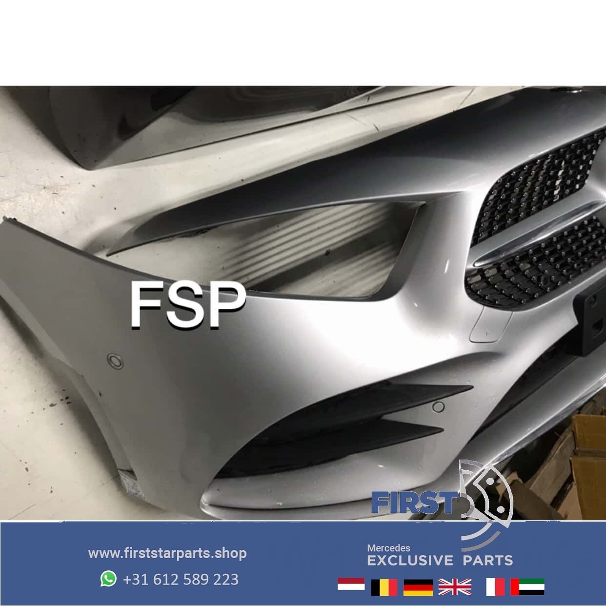 W177 A35 AMG Voorbumper COMPLEET Mercedes A Klasse 2020 bump, Gebruikt, -, Voor, Ophalen of Verzenden