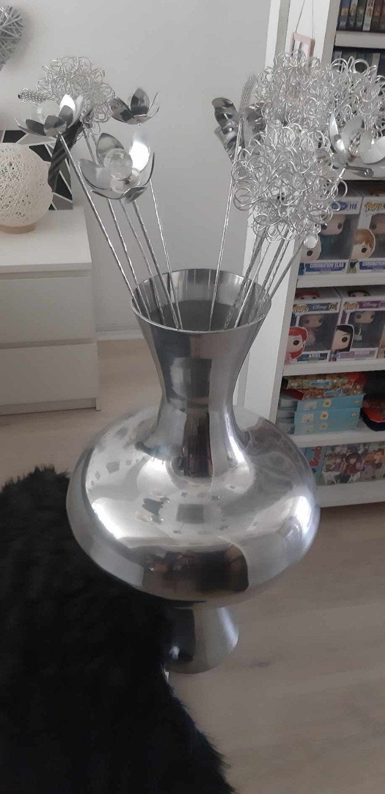 grand vase en aluminium 86 cm, Enlèvement