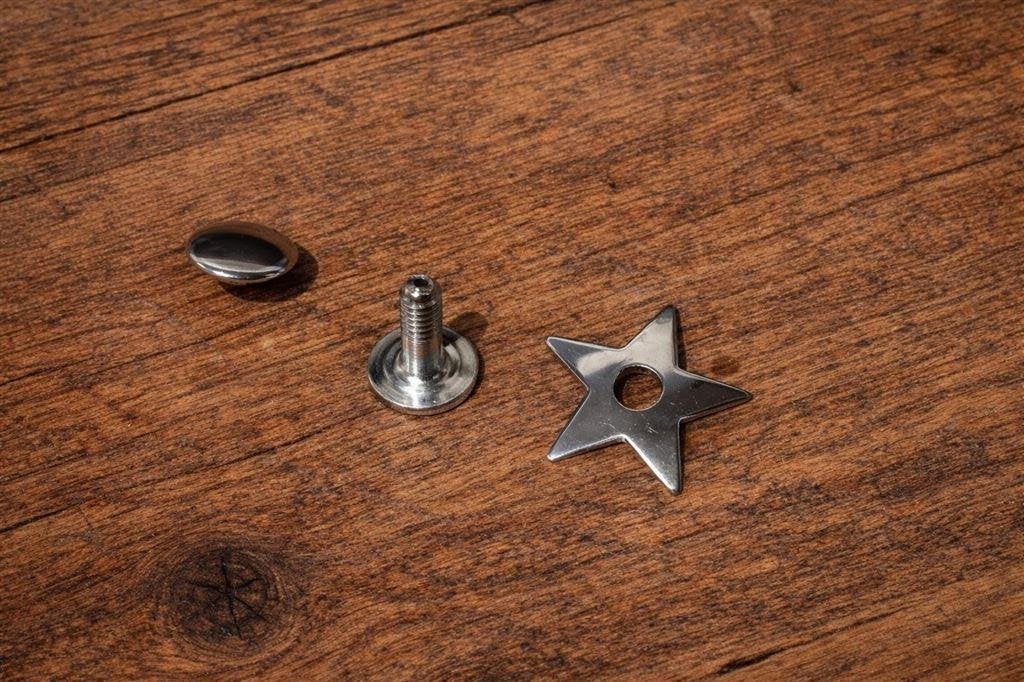 Ster Spijkers - Verchroomd - Metaal - 10 stuks, Motos, Accessoires | Autre, Envoi, Neuf
