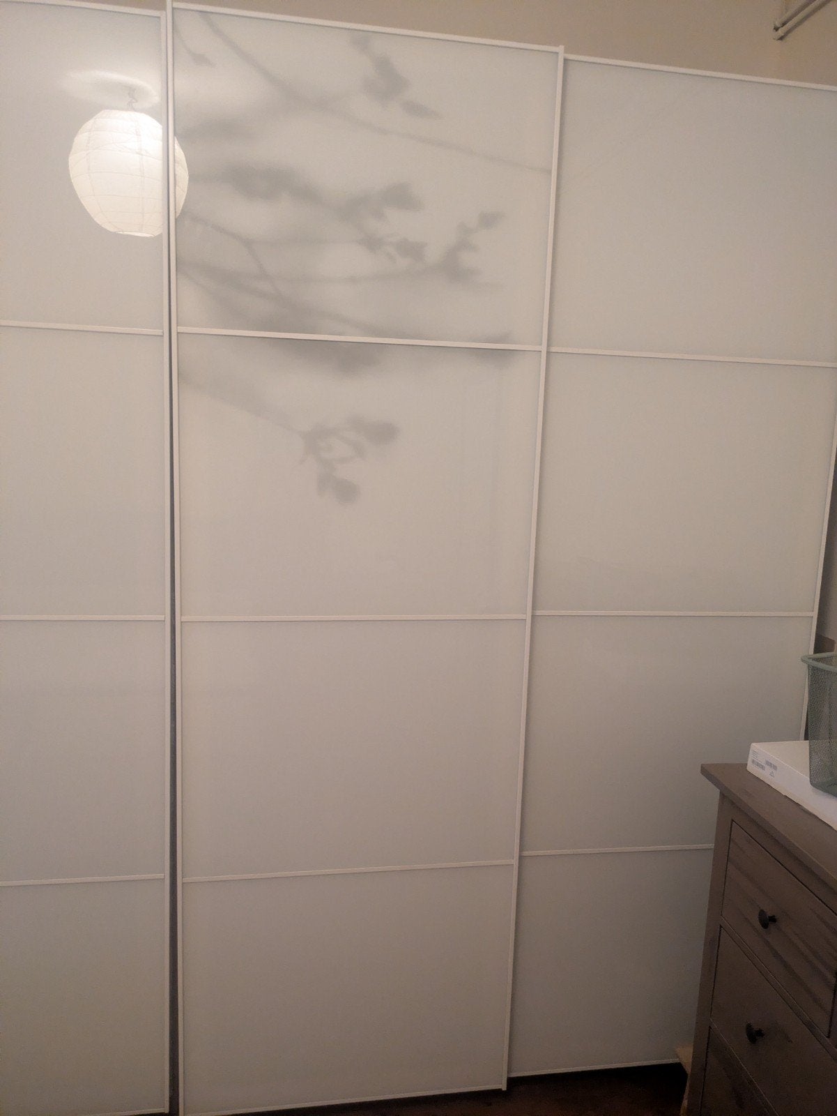 Portes coulissantes en verre pour armoire Pax ikea, Enlèvement