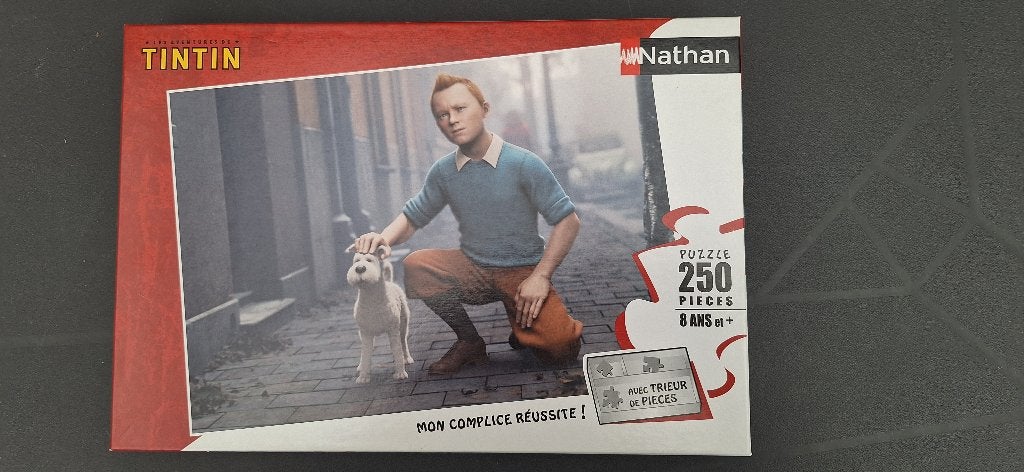 Puzzle Tintin 250 Pcs, Enlèvement ou Envoi, Moins de 500 pièces, Comme neuf, Puzzle