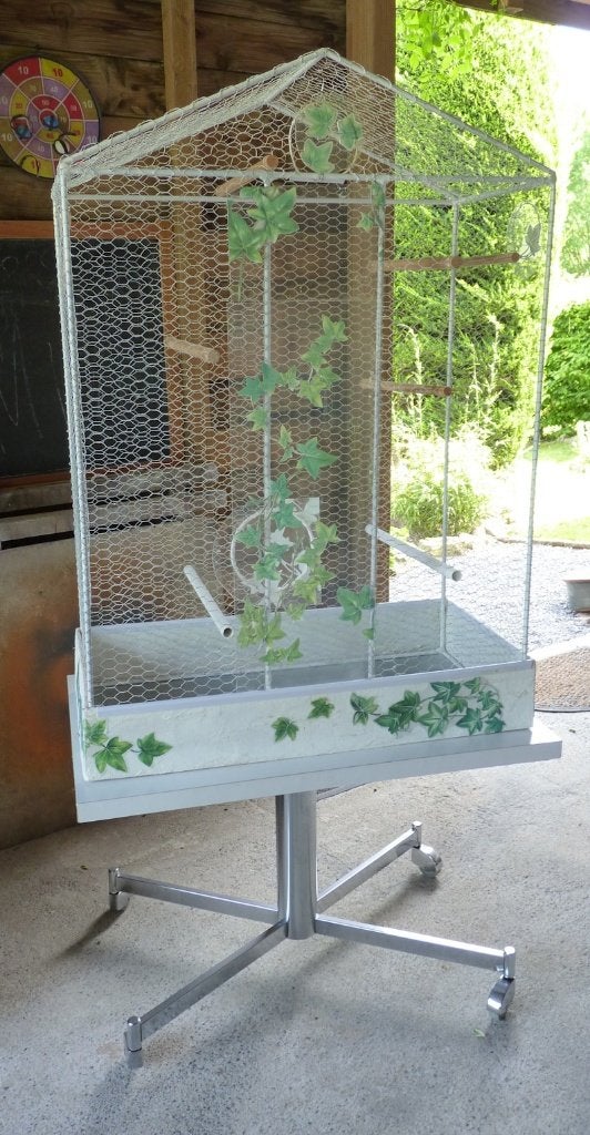 Cage pour oiseaux, Animaux & Accessoires, Enlèvement, Comme neuf, Métal, Cage à oiseaux