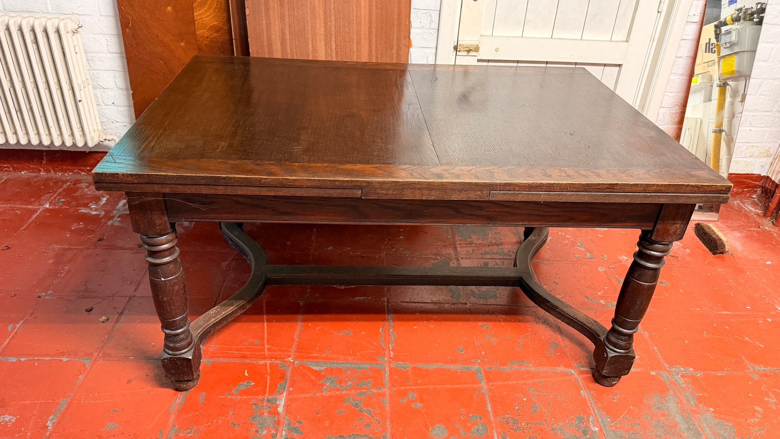 Oude eiken uitschuifbare eettafel – Louis XIII-stijl, Ophalen