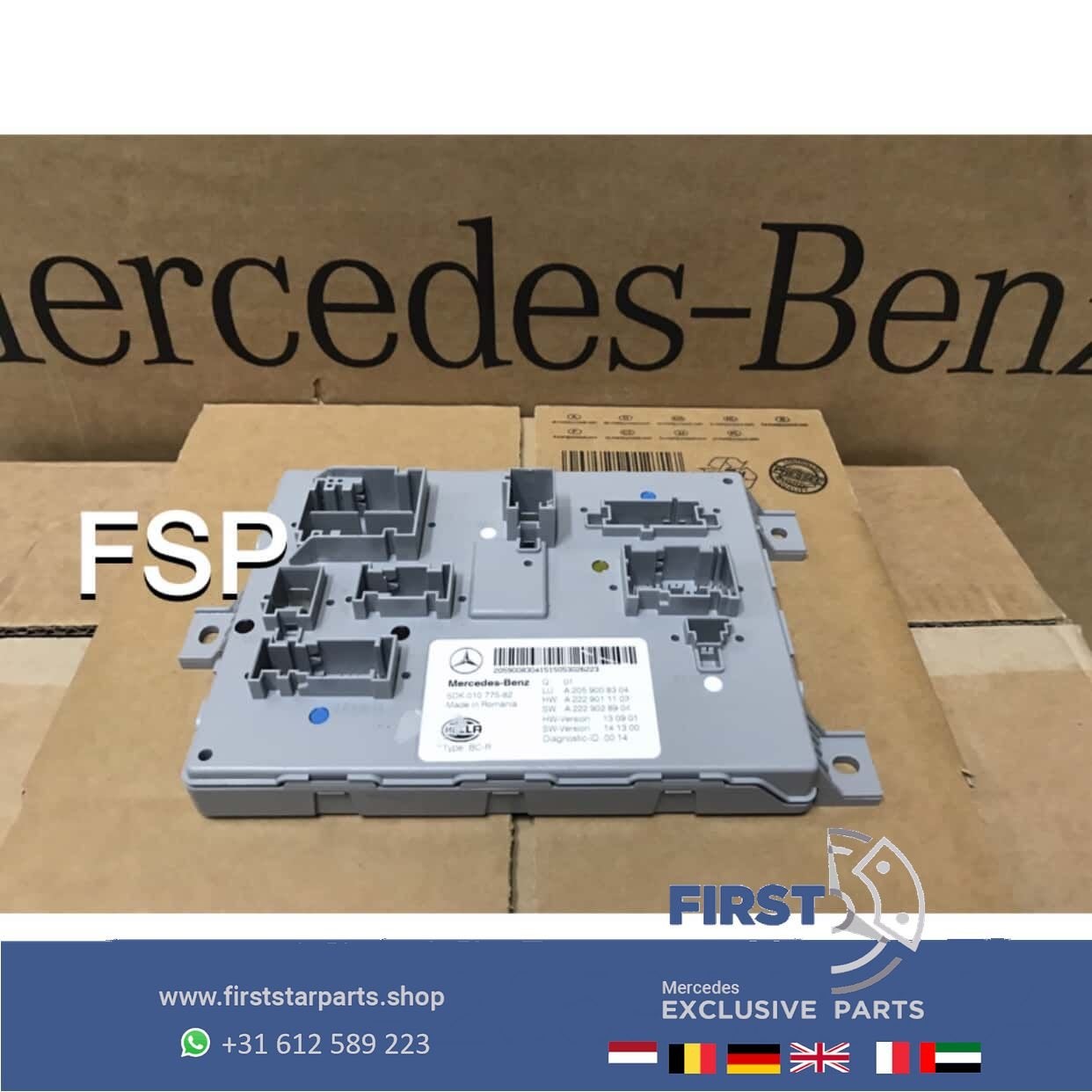 A2059008404 SAM MODULE Mercedes W205 C205 C Klasse W253 GLC, Utilisé, -, -, Enlèvement ou Envoi