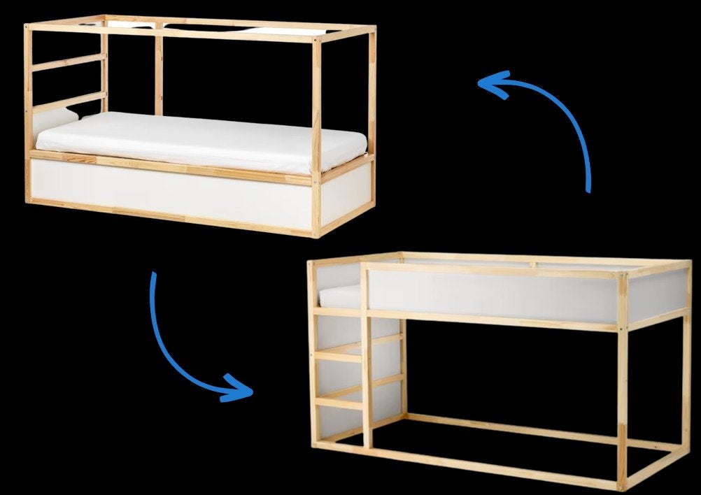 kura bed ikea, Ophalen, Zo goed als nieuw