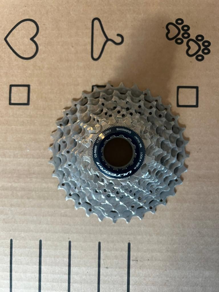 Shimano CS-R8000  Cassette 11 Vitesses, Ophalen, Gebruikt, Derailleur of Ketting, Shimano