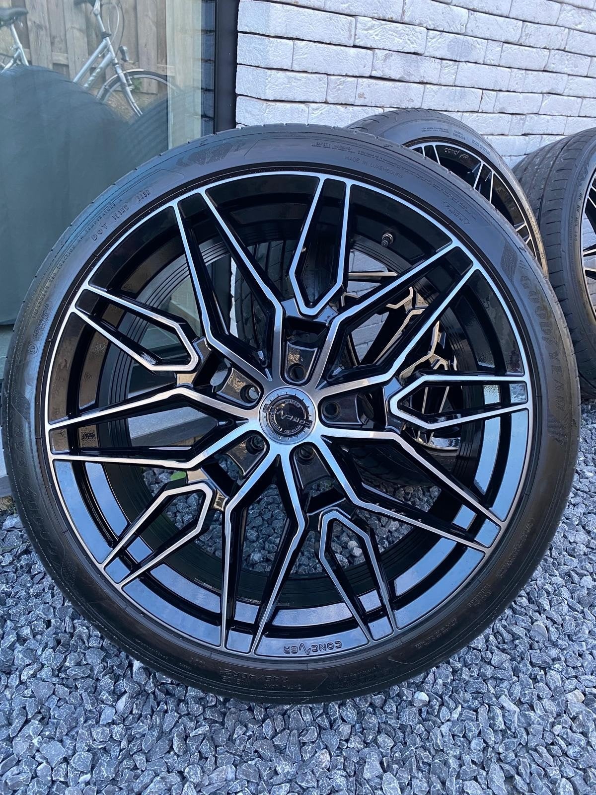 Jantes Concaver CVR6 21 pouces + pneus Goodyear - 5x108, Neuf, 245 mm, Véhicule de tourisme, 21 pouces