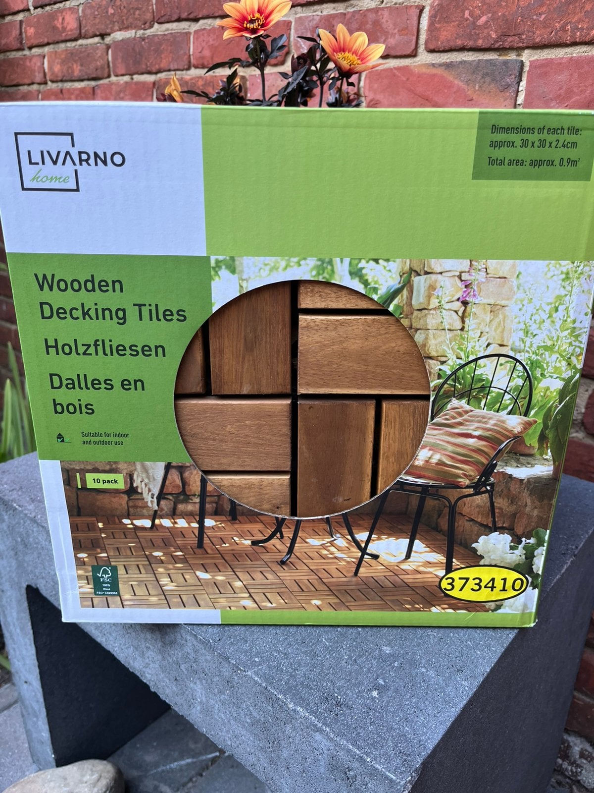 Wooden Decking Tiles, Tuin en Terras, Ophalen, Nieuw
