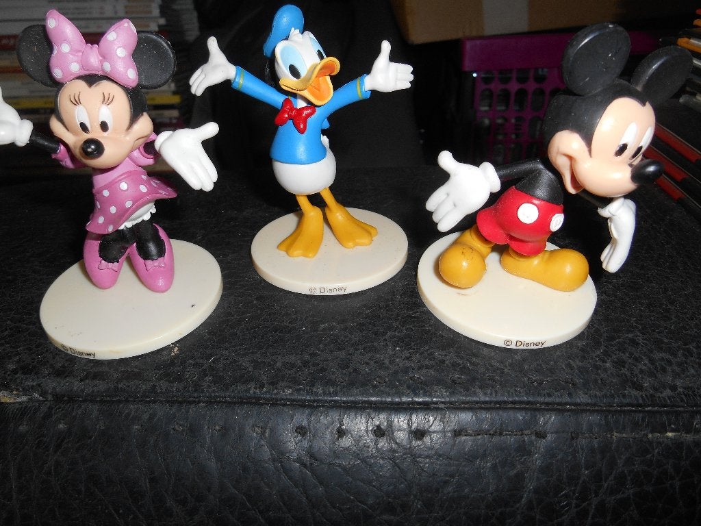 Disney lot de 3 figurine Mickey/Minnie/Donald +-8cm (Dekora), Enlèvement ou Envoi
