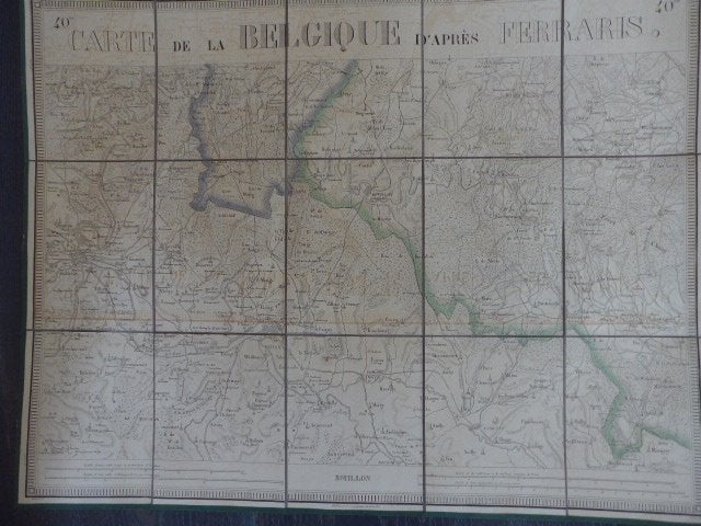 Bouillon ; Carte FERRARIS - par Ph Vandermaelen -ed 1831, Ophalen of Verzenden, Zo goed als nieuw