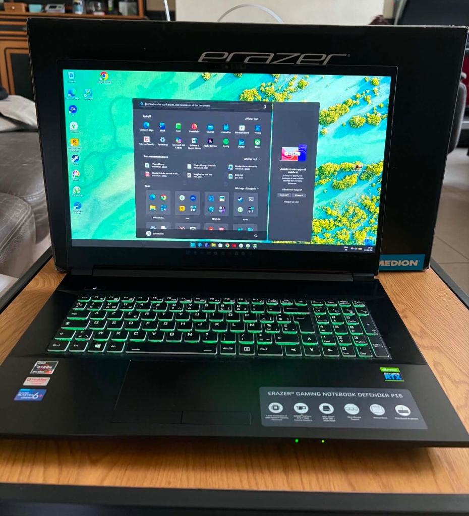 Medion erazer gamelaptop, Computers en Software, Windows Laptops, Zo goed als nieuw, 17 inch of meer, SSD, Gaming, Ophalen