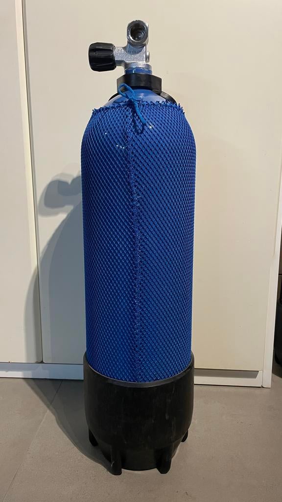 10l staal, hydrostatisch herkeurd 6/5/26, Watersport en Boten, Duiken, Ophalen of Verzenden, Gebruikt, Duikfles