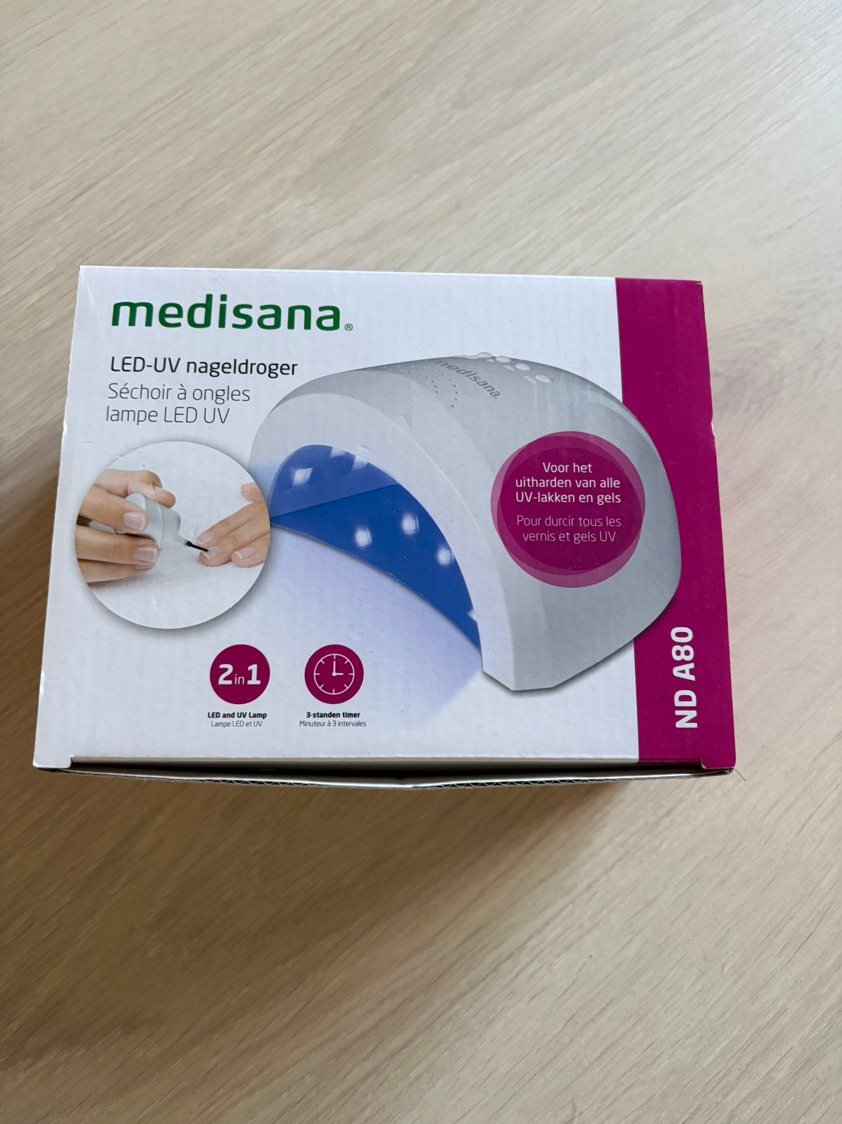 Led-uv nageldroger, nieuw in doos, Elektronische apparatuur, Ophalen of Verzenden, Nieuw, Hand- en Voetverzorging