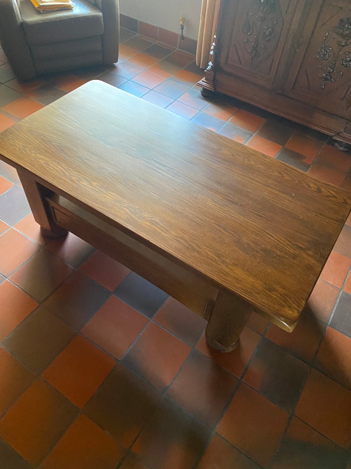 table basse, Maison & Meubles, Tables | Tables de salon, Enlèvement, Utilisé, Chêne