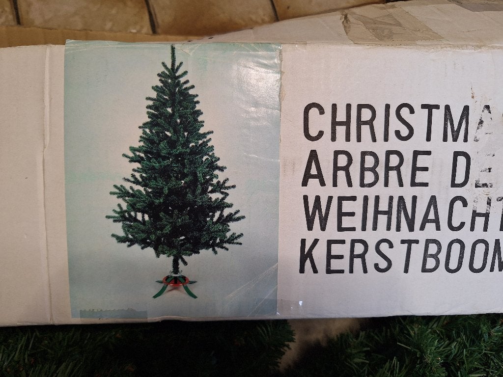 Kerstboom in kunststof 1,80 hoog, Diversen, Ophalen, Gebruikt