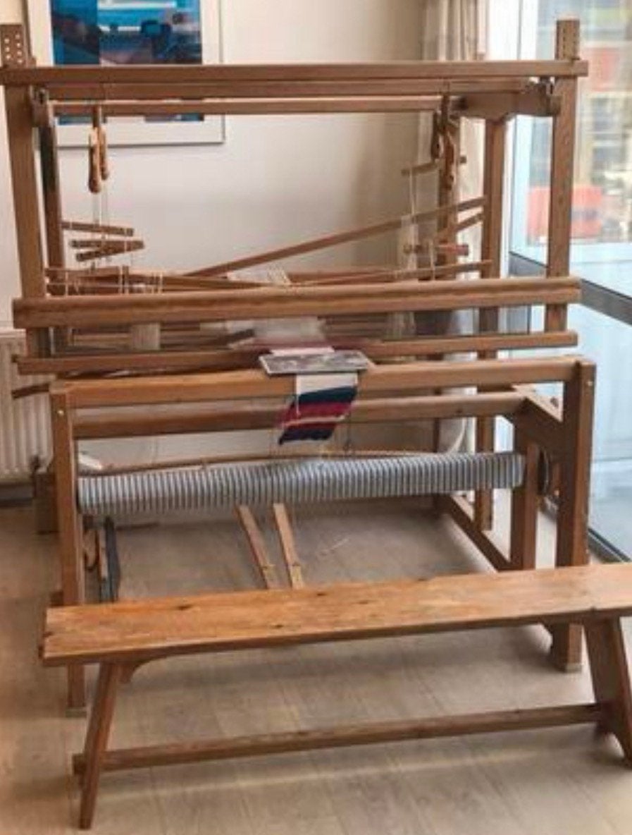 Origineel vintage weefgetouw – groot formaat, Hobby en Vrije tijd, Spinnewielen en Spinnen, Zo goed als nieuw, Ophalen
