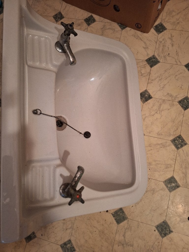 LAVABO  "VINTAGE", Bricolage & Construction, Enlèvement, Utilisé, Chrome, Lavabo