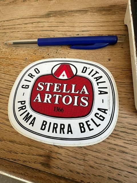 Stella Artois sticker giro d'Italia, Verzamelen, Ophalen of Verzenden, Nieuw, Overige typen, Stella Artois