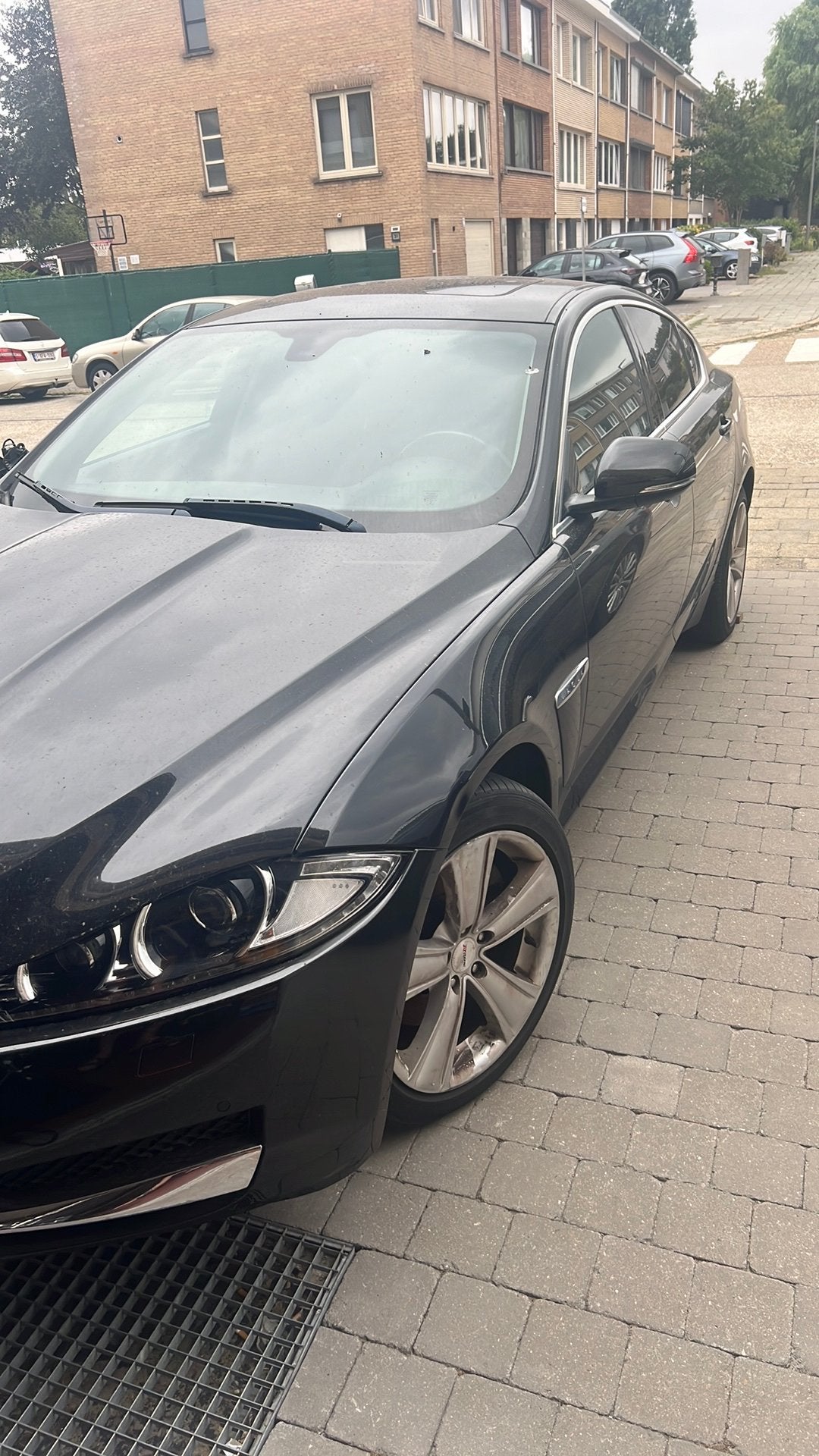 Schade Jaguar xf voor export motor kapot, Autos, Cuir, Euro 5, Achat, Noir
