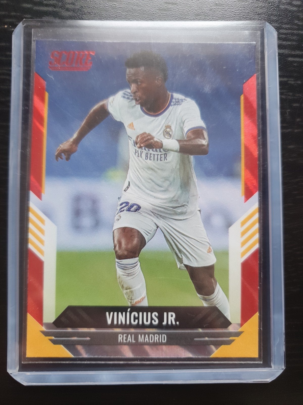 Vinícus JR Red Laser PARALLEL Real Madrid Panini Score, Enlèvement ou Envoi, Neuf, Image