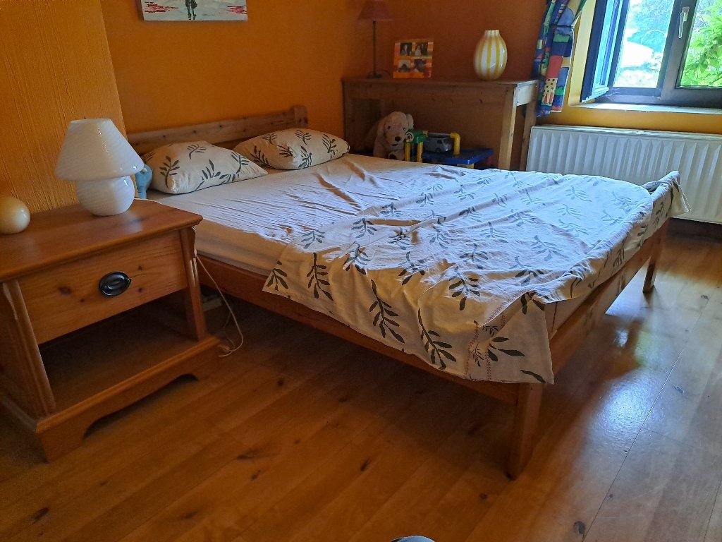 lit, 140 cm, Brun, Enlèvement, Utilisé