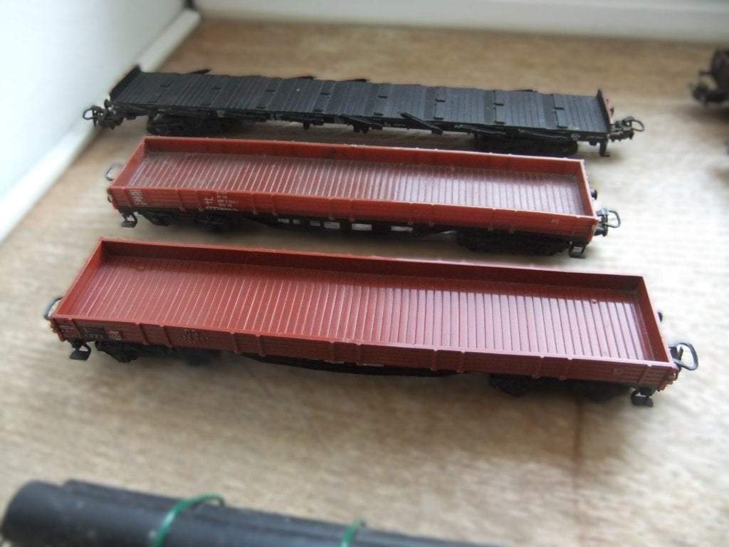 Märklin h0 - 3 wagons plats double essieux, Analogique, Enlèvement ou Envoi, Courant alternatif, Wagon