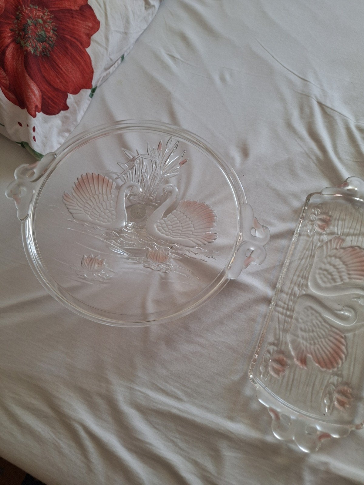 1980's Vintage Walther-glass SCHWANENSEE Double Swan Handled, Maison & Meubles, Enlèvement