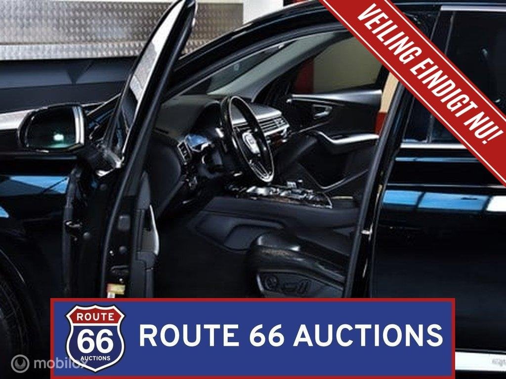 Audi Q7 3.0T Quattro Premium Plus | 2017 | Route 66 Auctions, Auto's, Gebruikt, Zwart, Bedrijf, Handgeschakeld