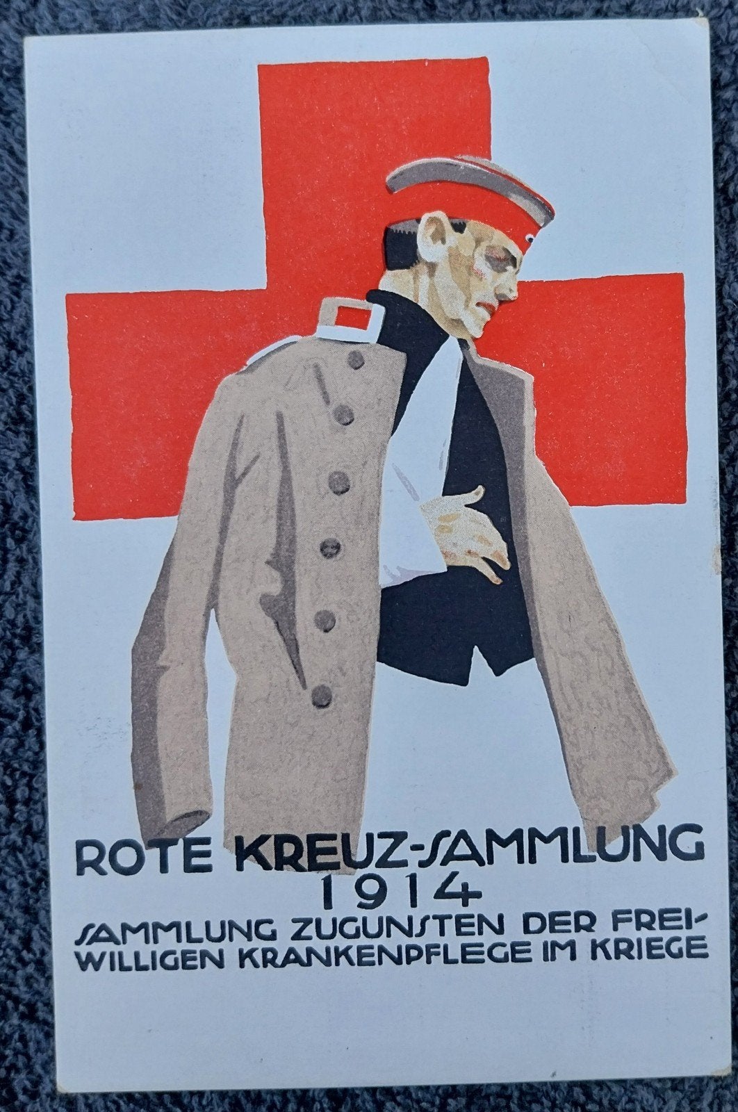 ansichtkaart van de affiche "Rote Kreuz-Samm, Verzamelen, Postkaarten | Buitenland, Ophalen of Verzenden, Voor 1920, Ongelopen
