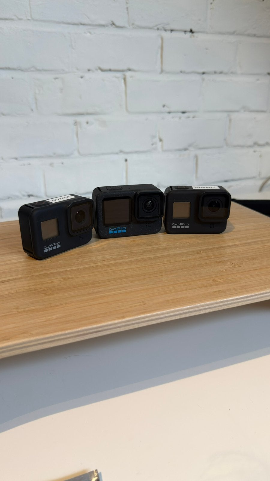 Set van 3 GoPro-camera’s – 2 HERO8 Black en 1 HERO12 Black, Audio, Tv en Foto, Ophalen of Verzenden, GoPro