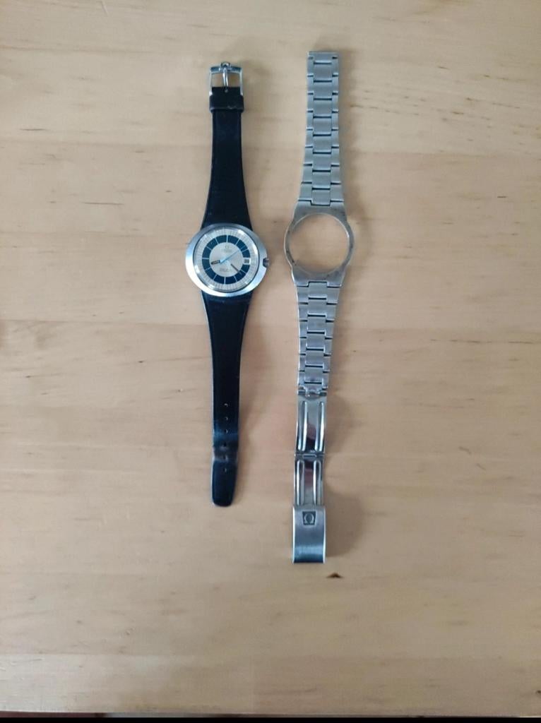 Omega Genève Dynamic Automatic Bullseye dial + stalen band, Enlèvement, Argent, Omega