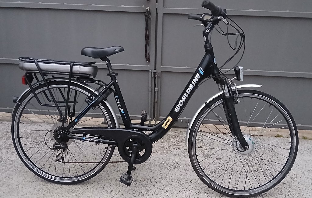 Damesfiets elektrisch minerva, Ophalen, Gebruikt, 50 km per accu of meer, Overige merken