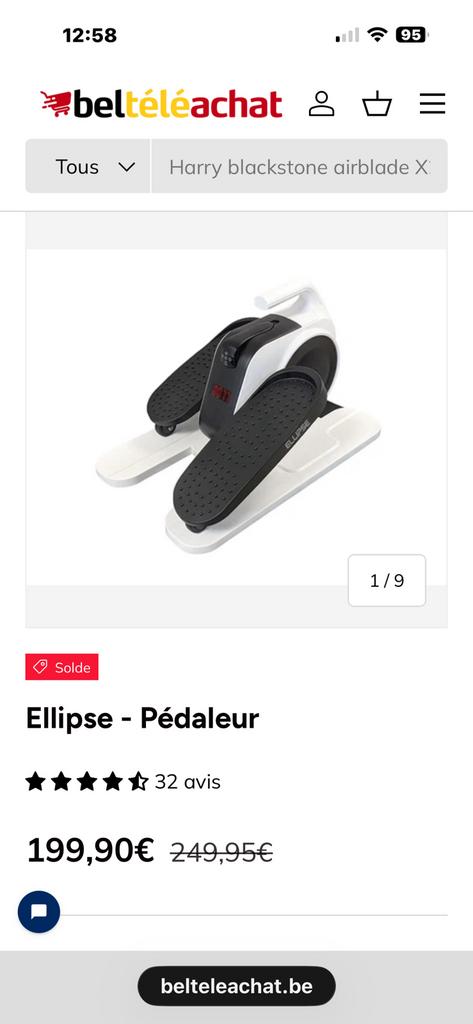 ellipse pedaleur assistée electrique, Enlèvement, Comme neuf, Synthétique, Vélo de bureau