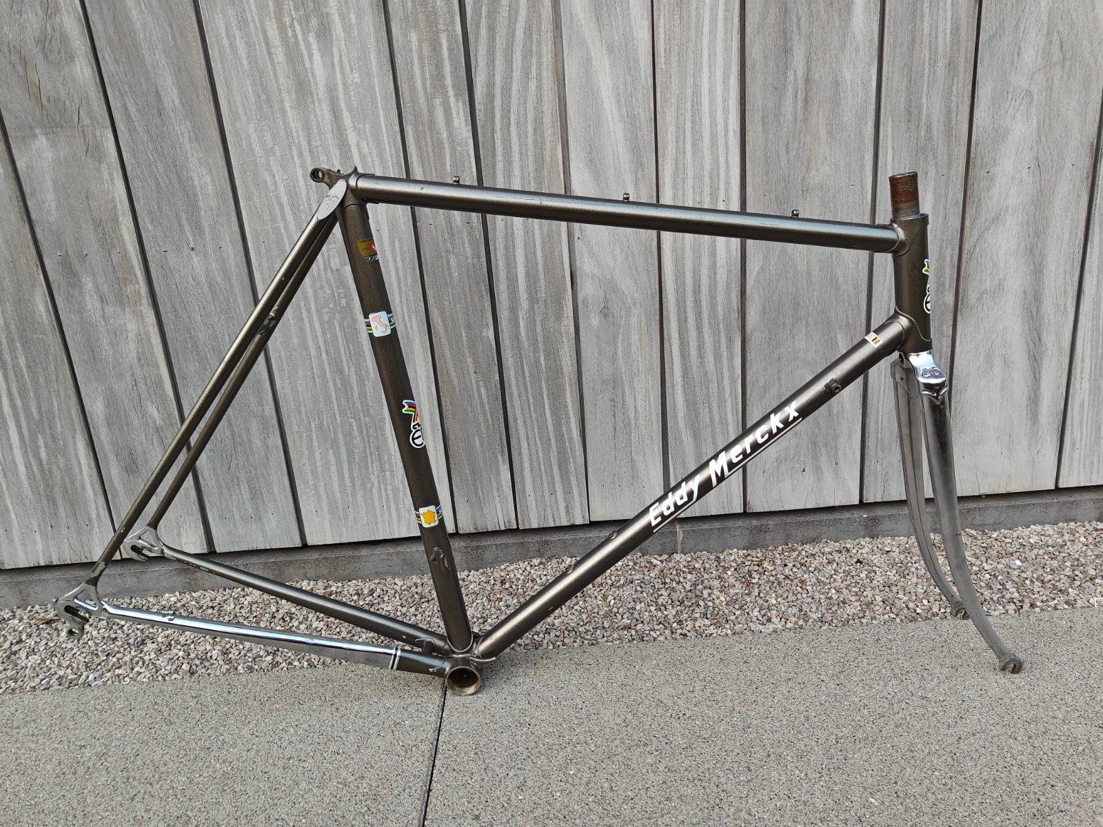 Set de cadres vintage Eddy Merckx Professional - 1983, Enlèvement ou Envoi, Acier, Cadre, Utilisé
