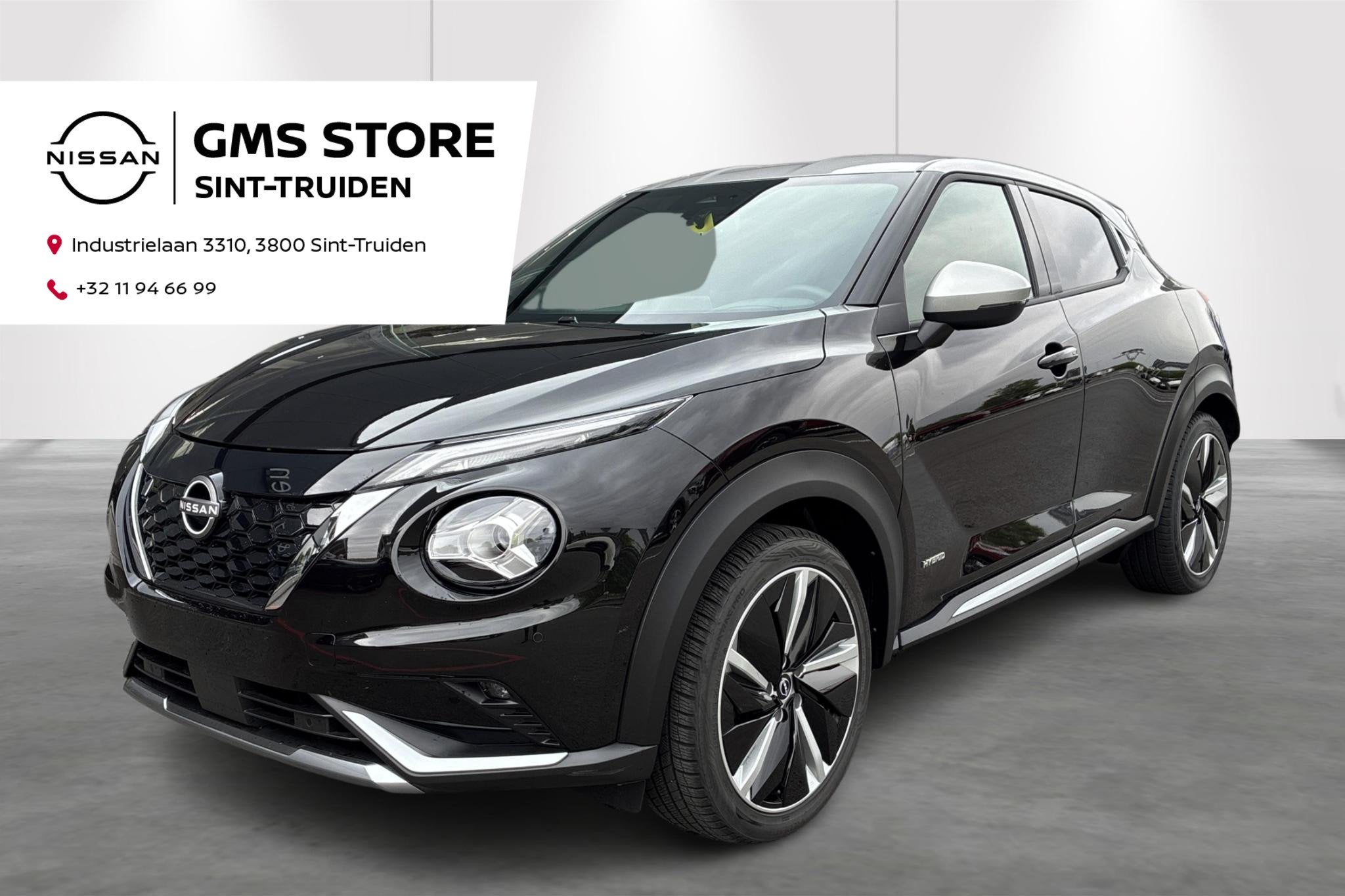 Nissan Juke 1.6 Hybrid 145 N-Design (automatique), Autos, Nissan, 145 ch, 750 kg, Entreprise, Noir