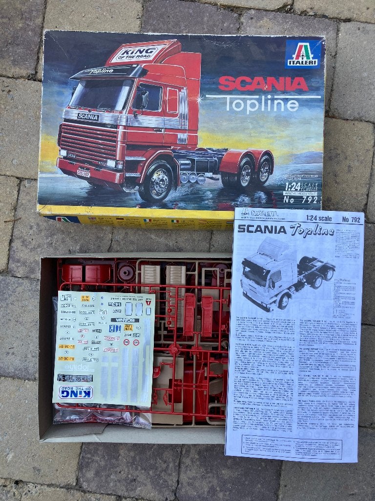 Italeri Scania Topline No 792 1:24, Hobby en Vrije tijd, Modelbouw | Auto's en Voertuigen, Ophalen of Verzenden, Nieuw, Truck