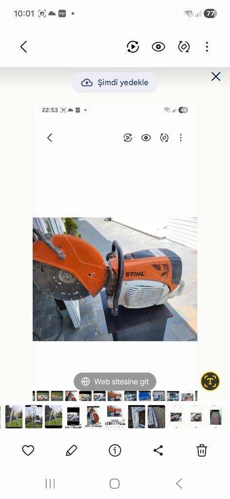2 stihl ts 700, Enlèvement