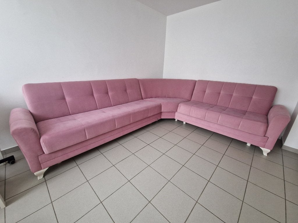 Salon Canapé lits en coin, Maison & Meubles, Canapés | Coins salons complets, Enlèvement, Comme neuf, Tissus