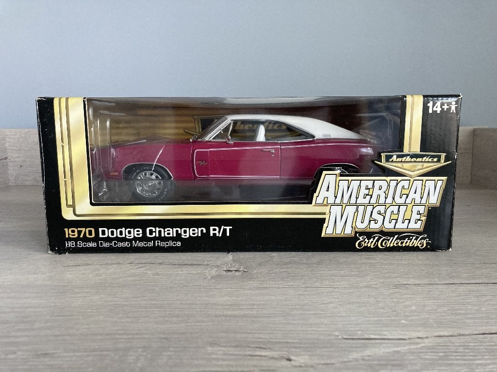 '70 Dodge Charger R/T 1/18 American Muscle Authentics, Enlèvement ou Envoi, Comme neuf, Voiture, ERTL