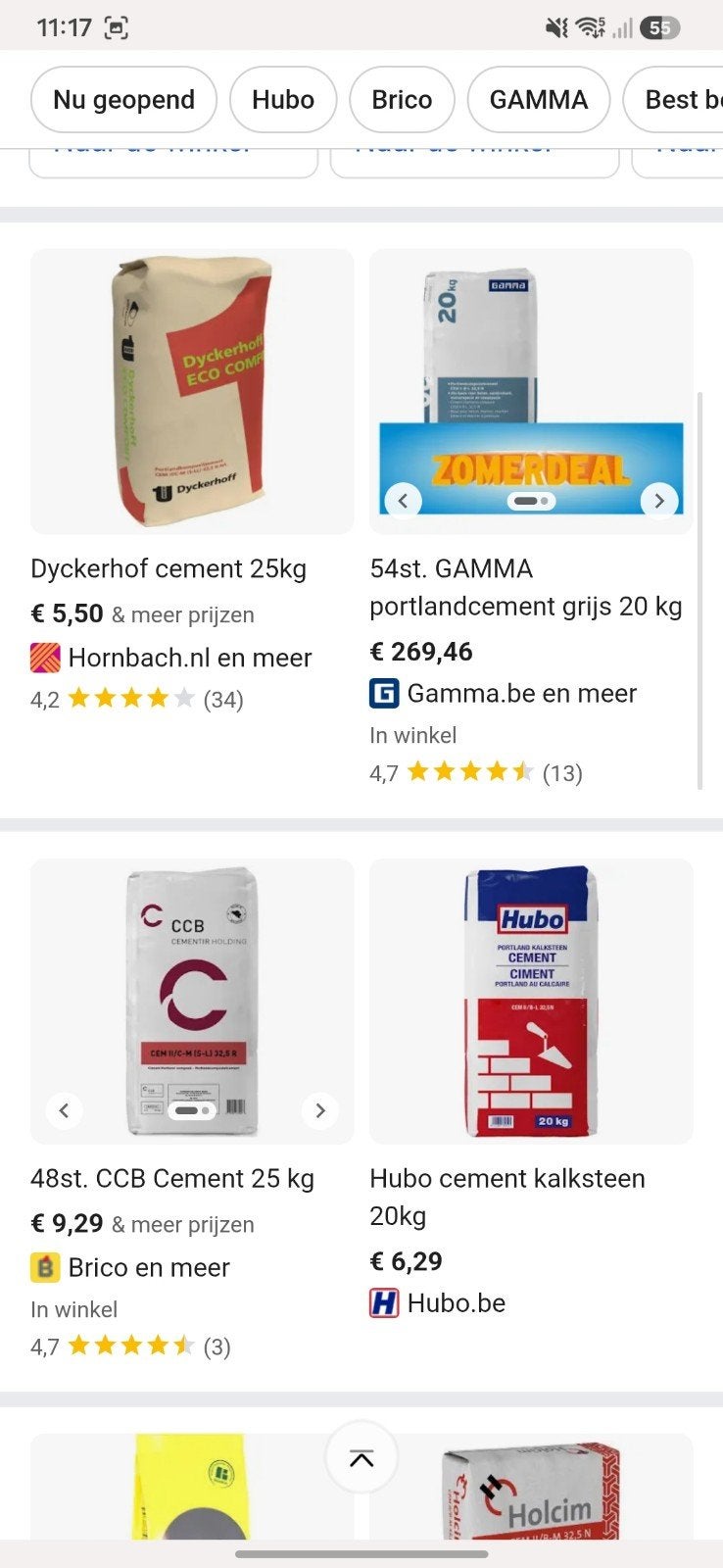 Gezocht: lege zakken cement of dergelijke, Ophalen