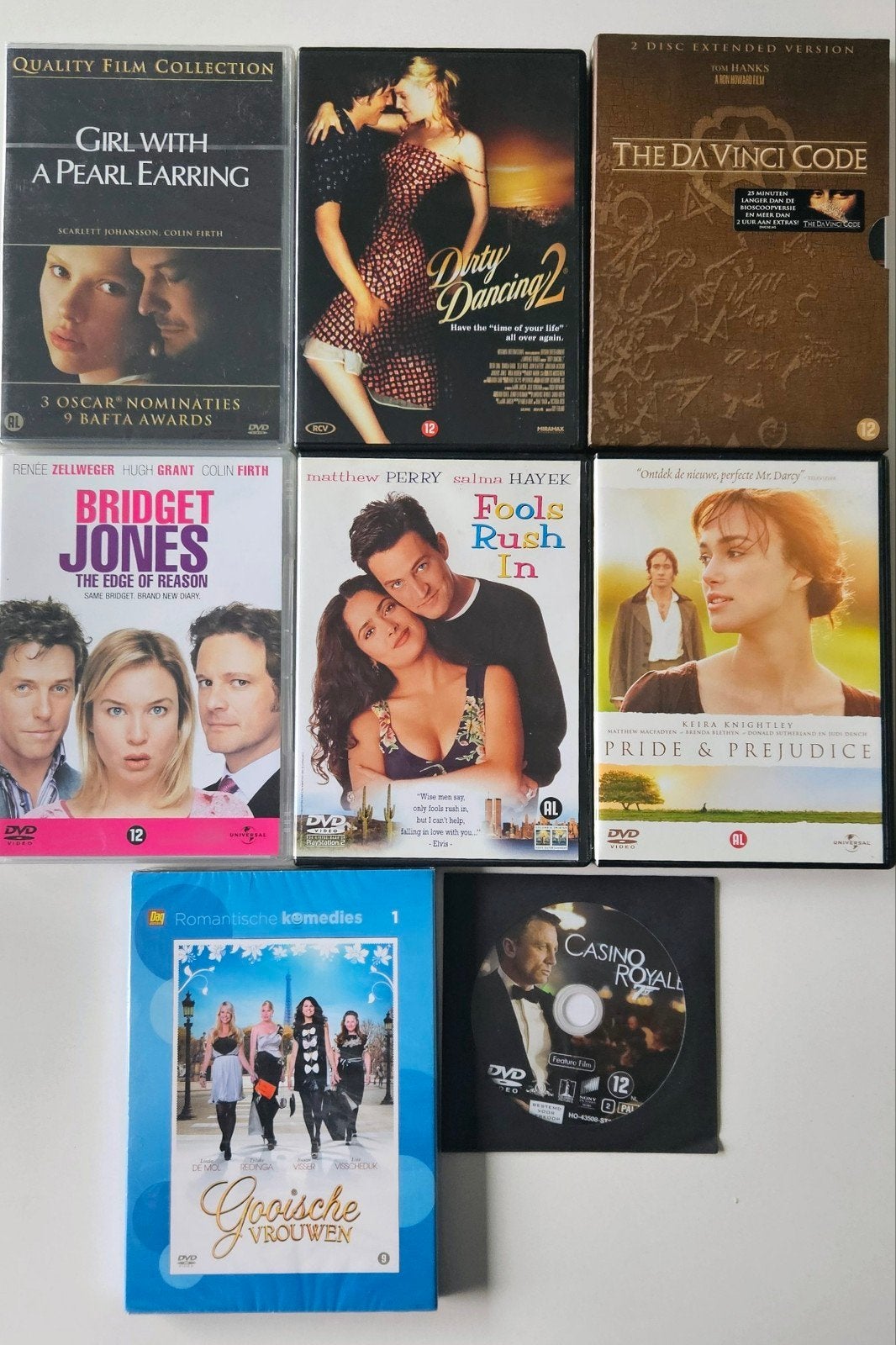 DVDs Dirty Dancing 2, Da Vinci Code, Pride & Prejudice..., 2000 tot heden, Nederlands, Vanaf 12 jaar, Gebruikt