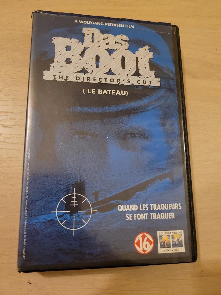 k7 vhs das boot, Cd's en Dvd's, VHS | Film, Ophalen of Verzenden, Zo goed als nieuw, Science Fiction en Fantasy